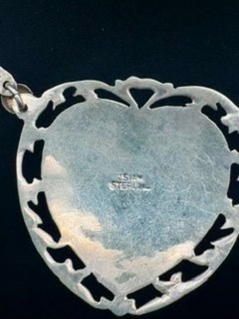 1930's SIAM Heart Necklace R149 - Picture 3 of 3